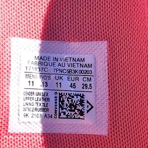 New Converse size 11 men's Feng Chen Wang pink and cream converse